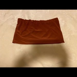 Brown crop top - tube top